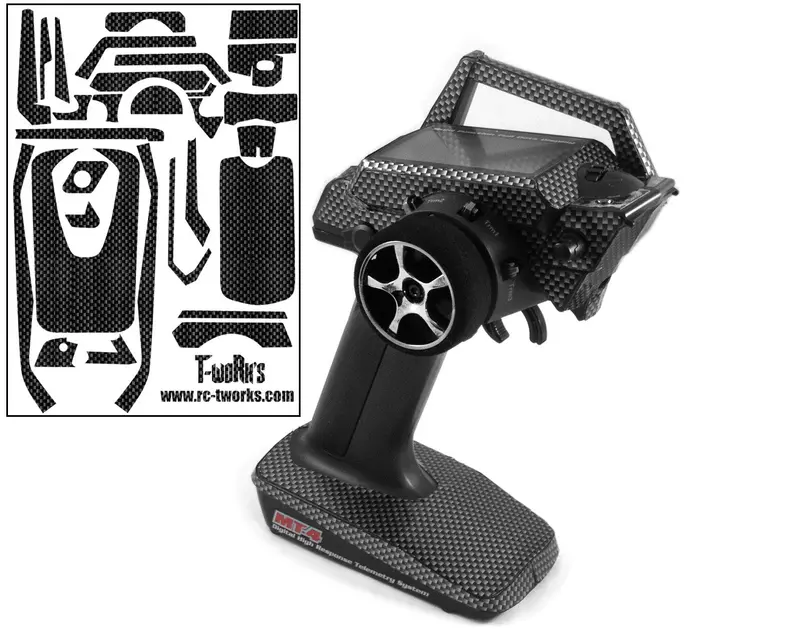 Ts-002 Shiny Graphite Sticker (For Airtronics & Sanwa Mt-4) 1