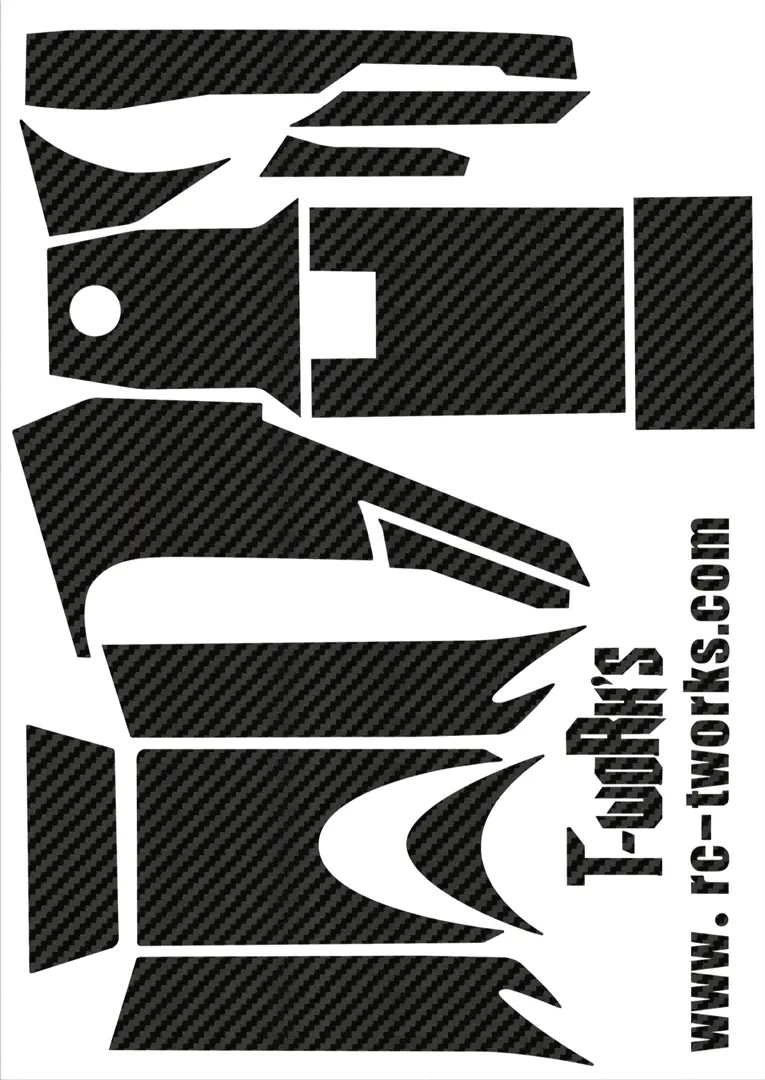 Ts-013 3D Graphite Sticker (For Spektrum Dx3r) 8 Colors 1