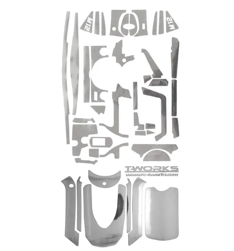 Ts-025M Metal Chrome Radio Skin Sticker ( For Sanwa M12 ) 4Colors 1