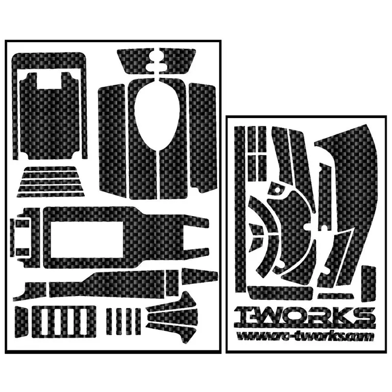 Ts-028 Shiny Graphite Sticker ( For  Spektrum Dx4r ) 1