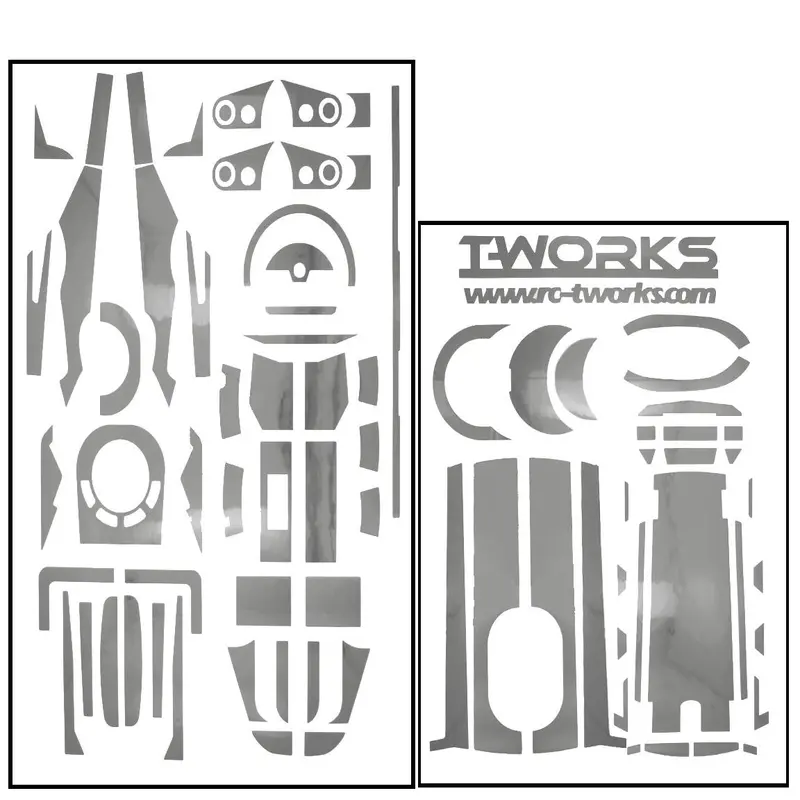 Ts-029M Mirror Chrome Radio Skin Sticker For Futaba 4Px 4Colors 4