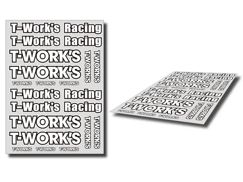 Ts-039A  T-Work's Team White Decal A 1