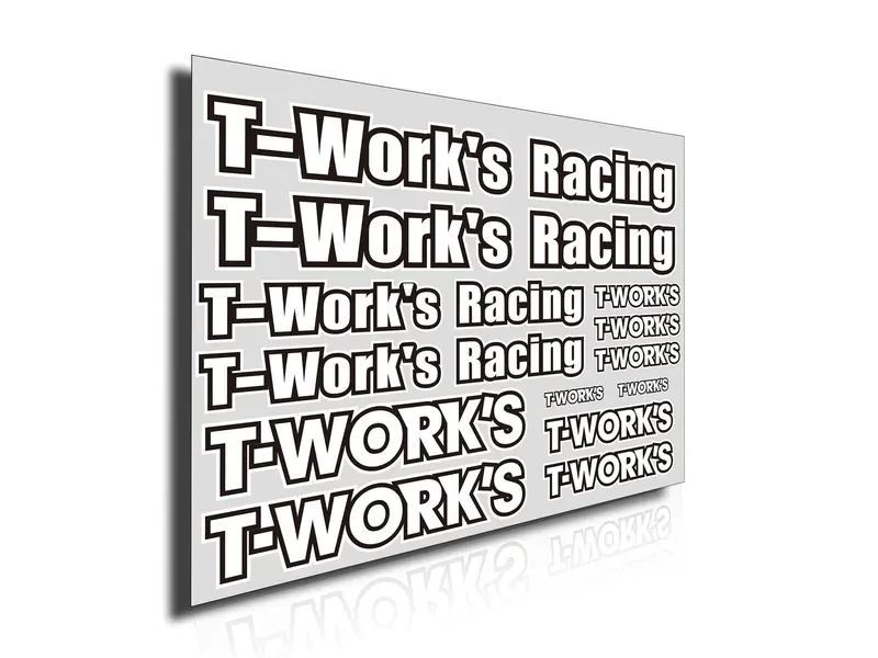 Ts-039B  T-Work's Team White Decal B 1