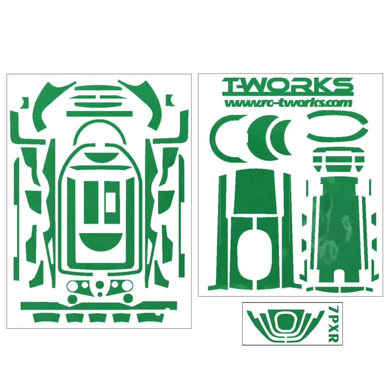 Ts-040M Mirror Chrome Radio Skin Sticker For Futaba 7Px/7Pxr 4Colors 2