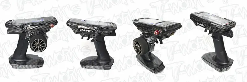 Ts-045 Shiny Graphite Sticker (For Sanwa & Airtronics M17 ) 1