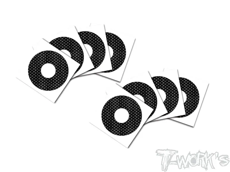 Ts-057 Shiny Graphite  1/8 Buggy Rims Sticker 8Pcs. 1