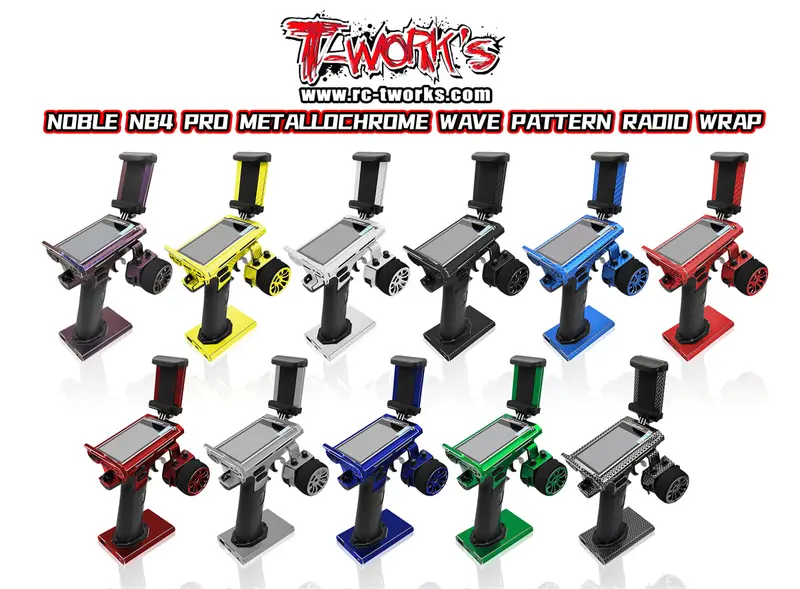 Ts-064M   Metal Chrome Radio Skin Sticker ( For Flysky Nb4 Pro/Nb4 Pro+ ) 4 Colors 1