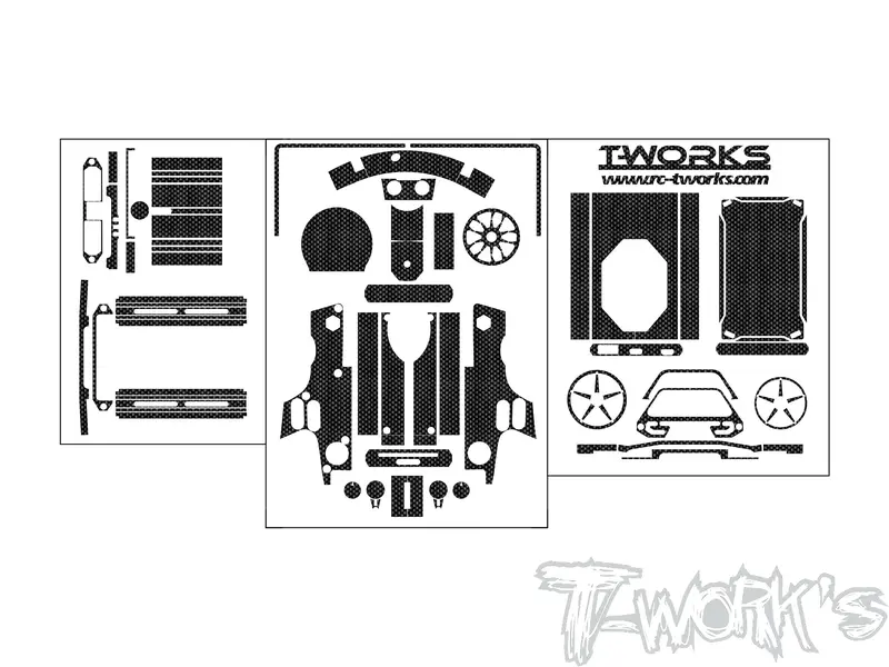 Ts-065  Shiny Graphite Sticker ( For Flysky Nb4 Pro /  Nb4 Pro+ ) 1