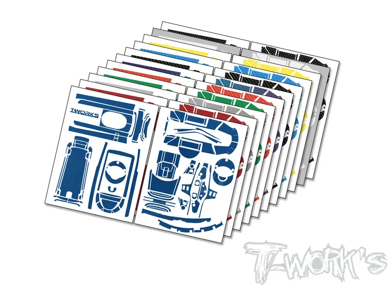 Ts-066M    Metal Chrome Radio Skin Sticker ( For Futaba T10px ) 4 Colors 1