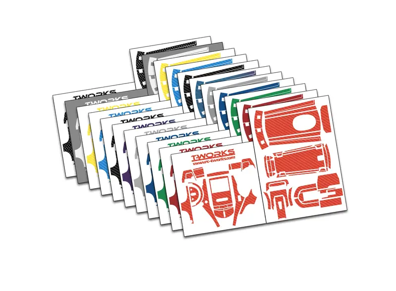 Ts-072  3D Graphite  Radio Skin Sticker ( For Futaba T3pv )  6Colors 1