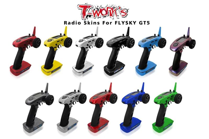 Ts-076M  Metal Chrome Radio Radio Skin Sticker ( For Flysky Gt-5 )   4 Colors 1