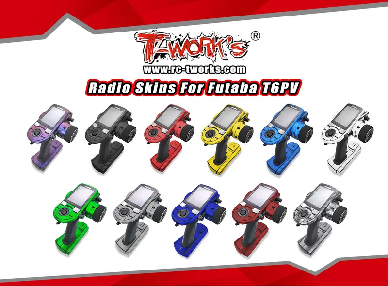 Ts-078  3D Graphite Radio Skin Sticker  ( For Futaba T6pv ) 6Colors 1