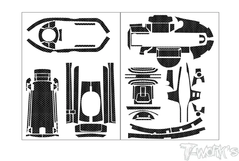 Ts-079   Shiny Graphite Radio Skin Sticker ( For Futaba T6pv ) 1