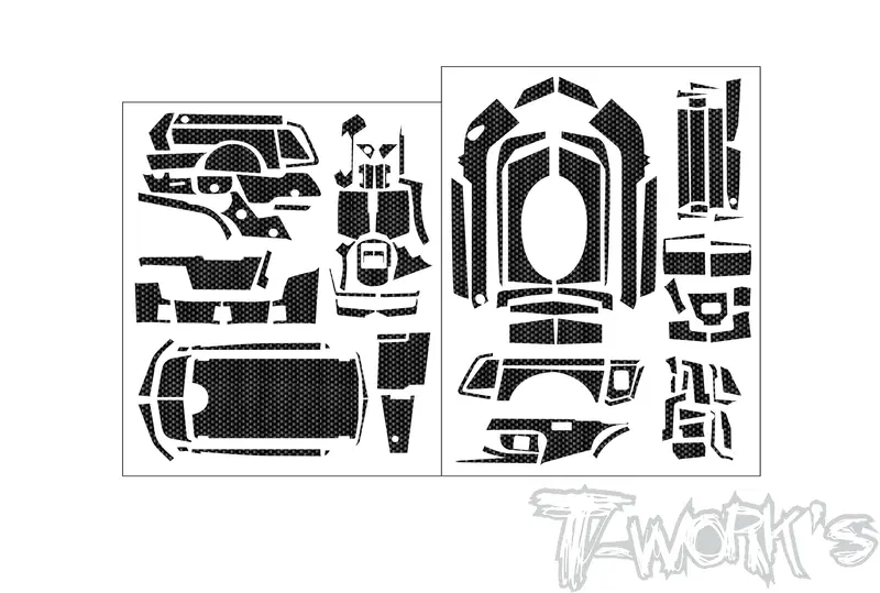 Ts-087   Shiny Graphite Sticker ( For Sanwa Mt-R ) 1