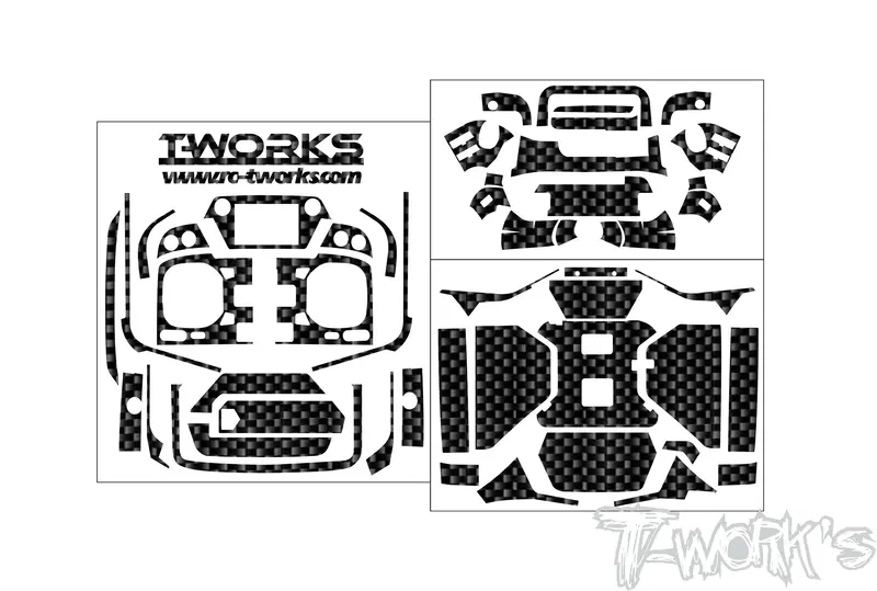 Ts-089   Shiny Graphite Sticker ( For Futaba T32mz Wc ) 1