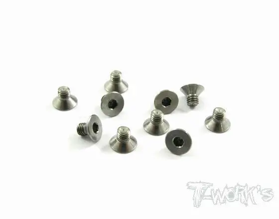 Tss-304C 3Mm X 4Mm 64 Titanium Hex. Countersink Screw 10Pcs. 1