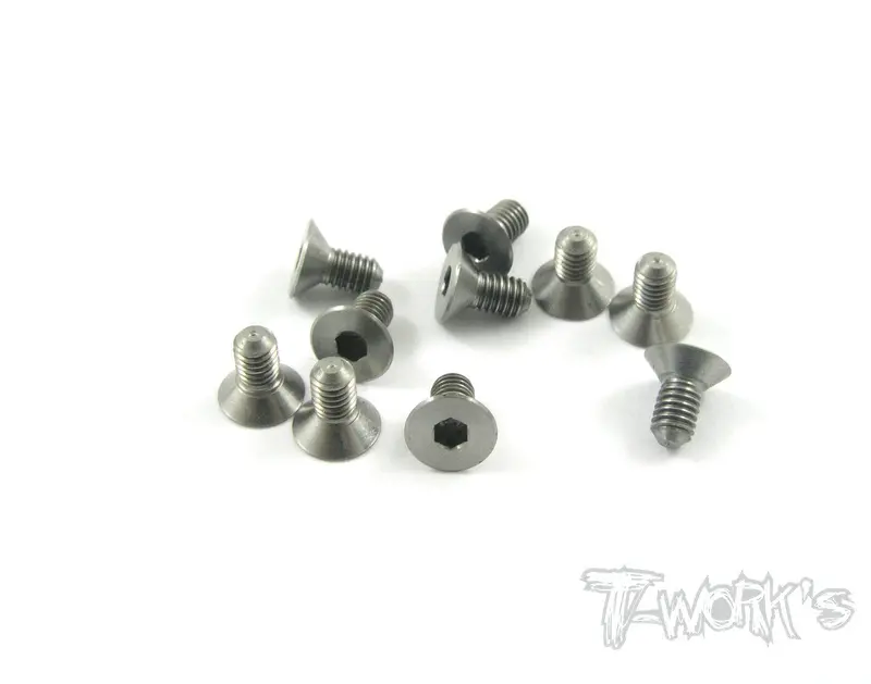 Tss-306C 3Mm X 6Mm 64 Titanium Hex. Countersink Screw 10Pcs. 1
