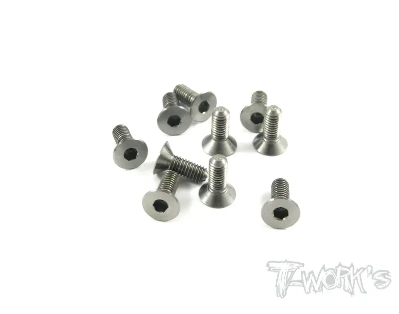 Tss-308C 3Mm X 8Mm 64 Titanium Hex. Countersink Screw  10Pcs. 1