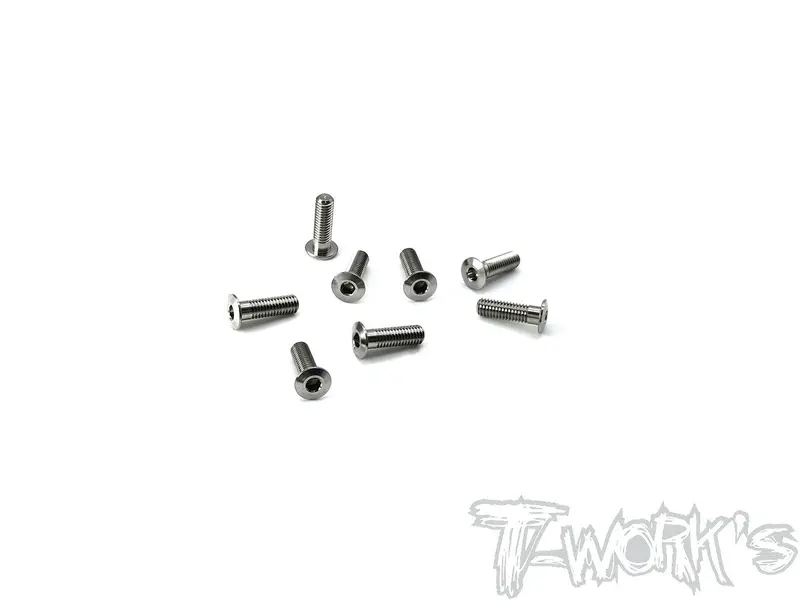 Tss-310Lp   3Mm X 10Mm 64 Titanium  Hex. Socket Head Low Profile Half Thread Screws（8Pcs.） 1