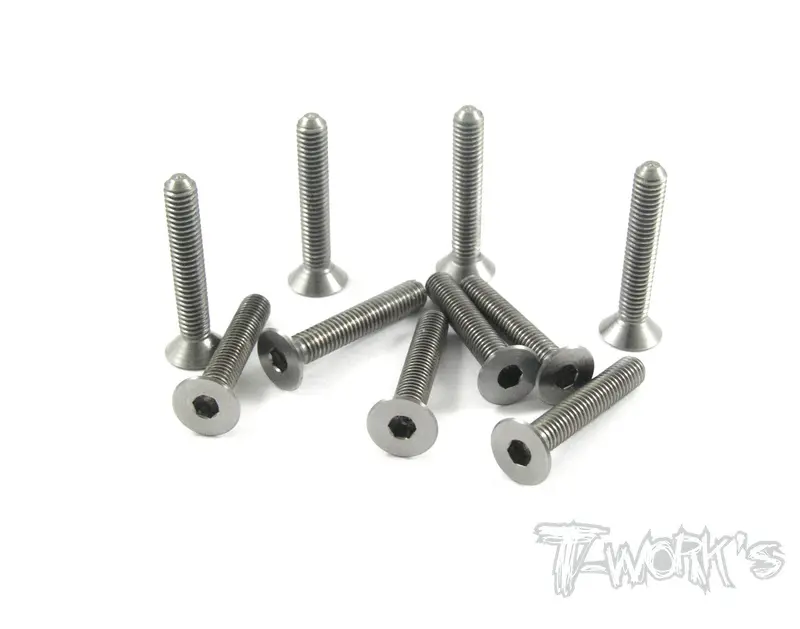 Tss-318C 3Mm X 18Mm 64 Titanium Hex. Countersink Screw 10Pcs 1