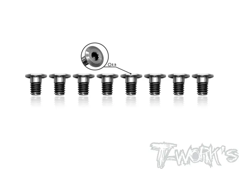 Tss-406Lp 4Mm X 6Mm 64 Titanium  Hex. Socket Head Low Profile Half Thread Screws（8Pcs.） 1