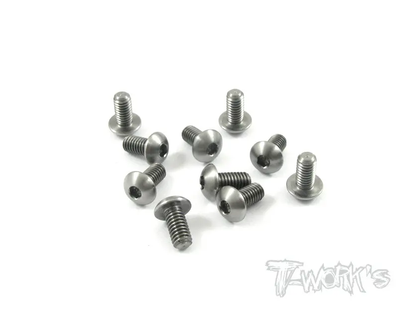 Tss-408B 4Mm X 8Mm  64 Titanium Hex Socket  Button Head Screw 10Pcs 1