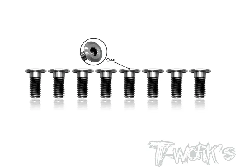 Tss-408Lp 4Mm X 8Mm 64 Titanium  Hex. Socket Head Low Profile Half Thread Screws（8Pcs.） 1