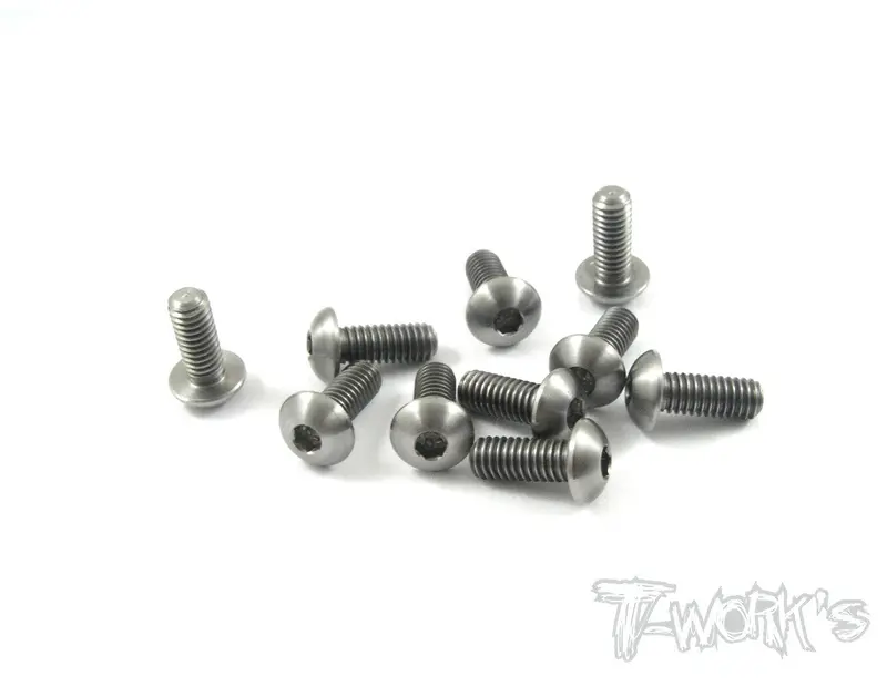 Tss-410B 4Mm X 10Mm 64 Titanium Hex Socket  Button Head Screw 10Pcs 1