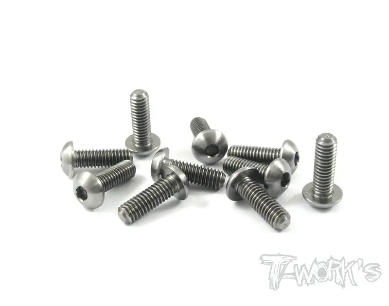 Tss-412B 4Mm X 12Mm 64 Titanium Hex Socket  Button Head Screw 10Pcs 1