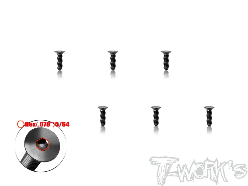 Tss-440C    4/40 Titanium Hex. Countersink Screw 1