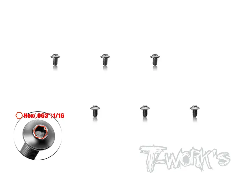 Tss-440U   4/40 Titanium Hex Socket Ufo Head Screw 1