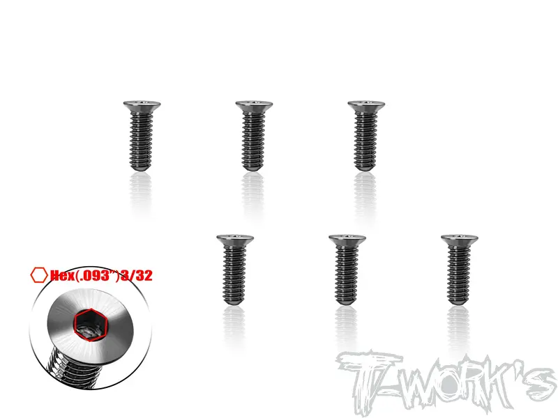 Tss-832C    8/32 Titanium Hex. Countersink Screw 2