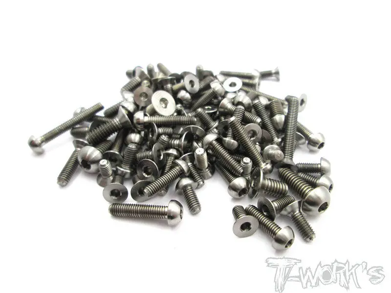Tss-Rc8b3e  64 Titanium Screw Set 114Pcs. (For Team Associated Rc8 B3e ) 1