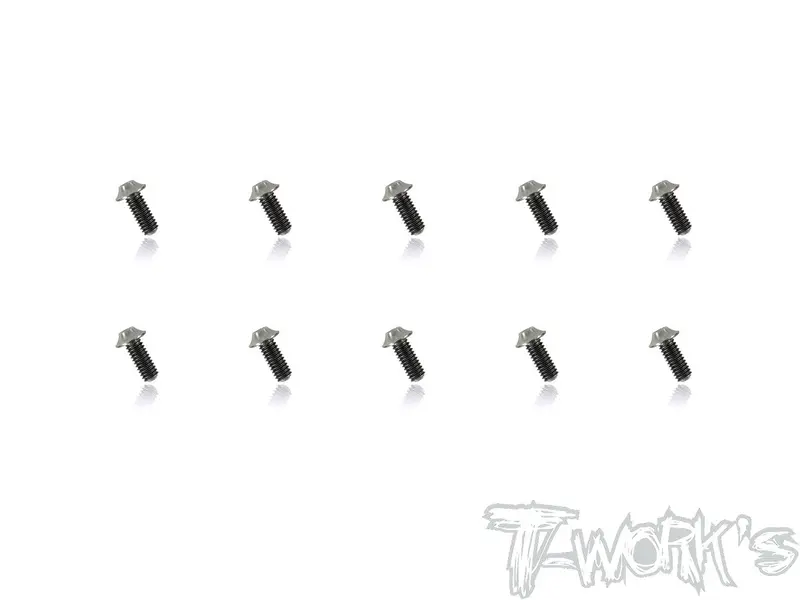 Tss-U-10  64 Titanium M2.6 Hex. Socket Ufo Head Screw 10Pcs. 1