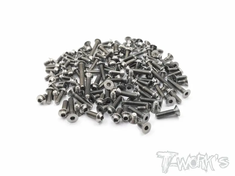 Tssu-S12-2 64 Titanium Screw Set ( Ufo Head )  117Pcs.(For Sworkz S12-2 ) 1