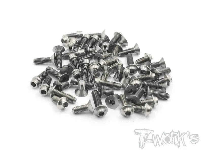 Tssu-X12-17 64 Titanium Screw Set ( Ufo Head ) ( For Xray X12 2017 ) 1