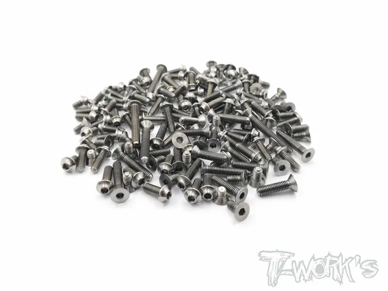 Tssu-X20mini	64 Titanium Screw Set ( Ufo Head ) 96Pcs.( For Serpent X20 Mini  ) 1