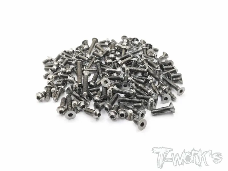 Tssu-Xb2c'20	64 Titanium Screw Set ( Ufo Head )  102Pcs.  ( For Xray Xb2c 2020 ) 1