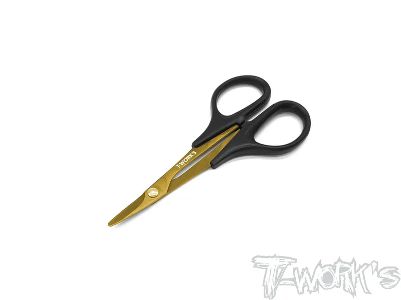 Tt-021   T-Work's Titanium Nitride Lexan Curved Scissor 1