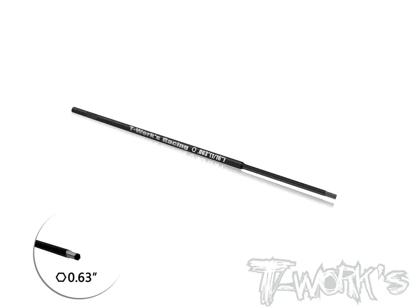 Tt-026-H0.63   Hss Hex Wrench Replacement Tip 0.63" X 120Mm (1 / 16") 1