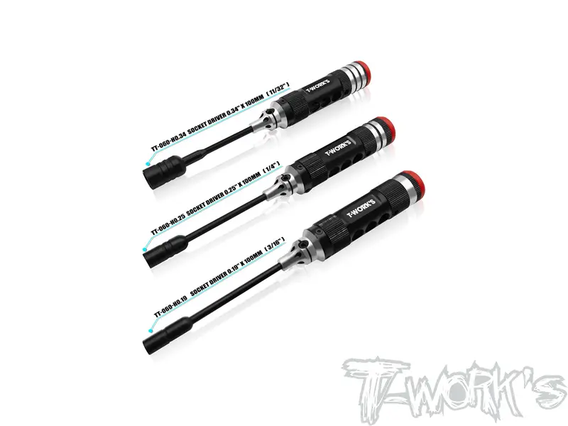 Tt-060-Sd-Inch	Inch Socket Driver Set  ( 3/16", 1/4", 11/32" Each One  ) 1