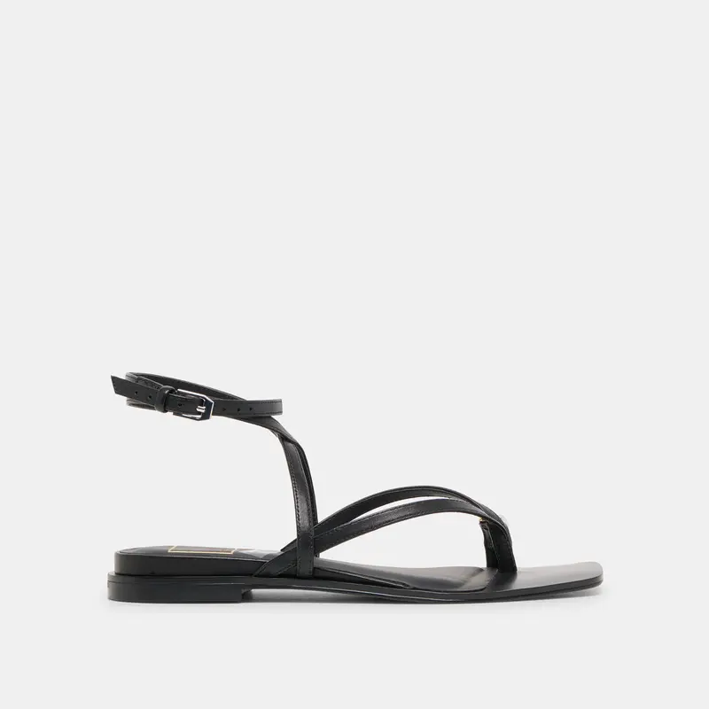 Tyrice Sandals Black Leather 1