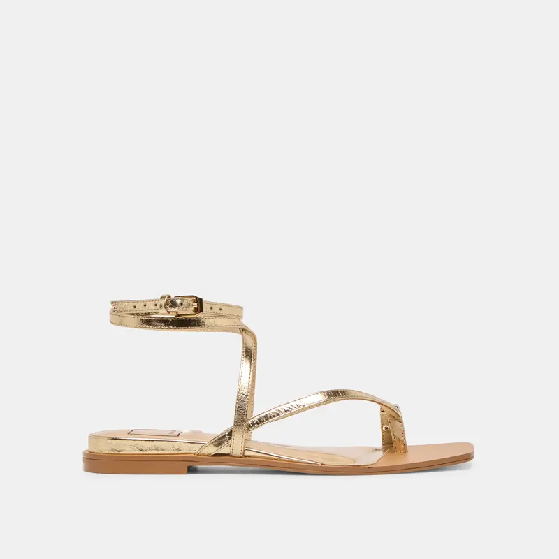 Tyrice Sandals Gold Leather 1