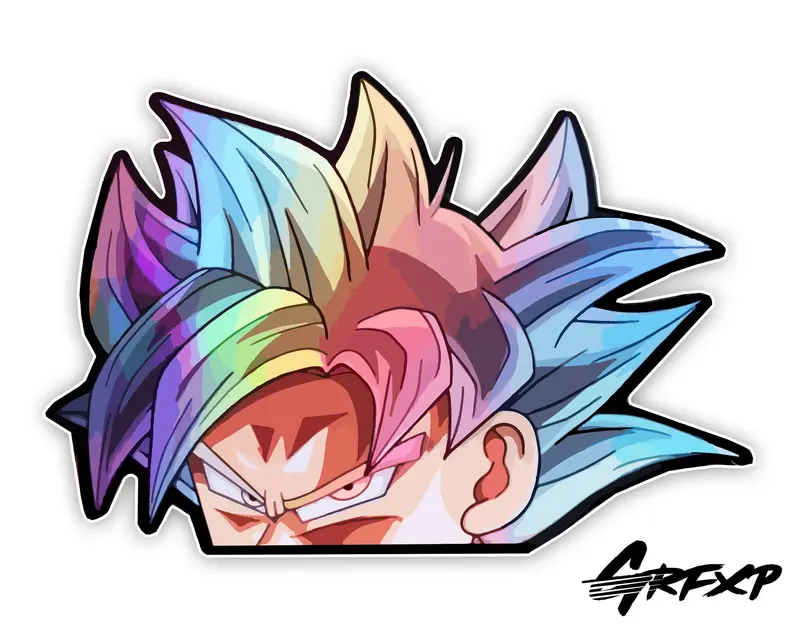 Ui Goku Peeker Printed Sticker 1