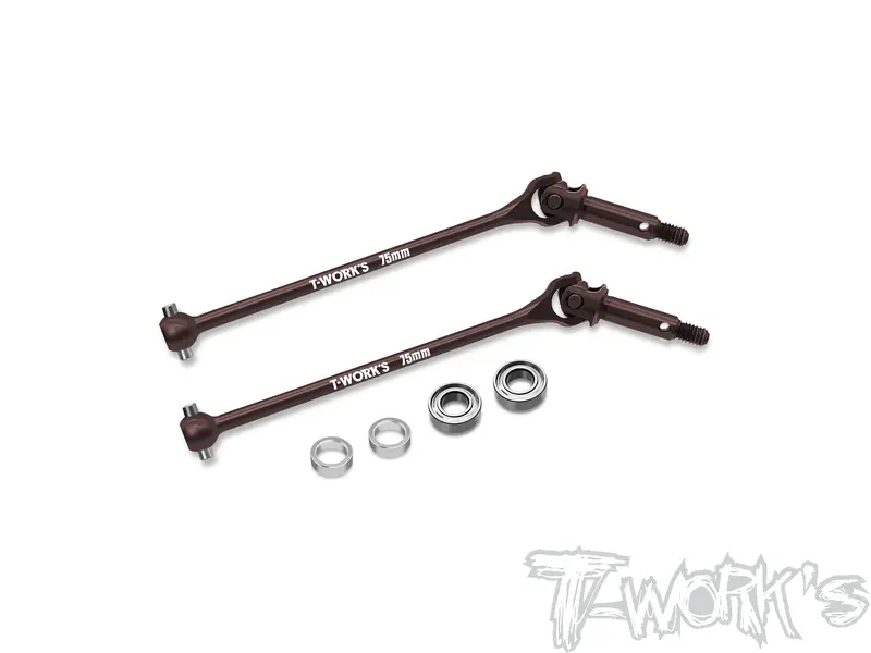 Uj-B74.2-F   Steel Front Universal Joint Set 75Mm (  For Team Associated Rc10 B74.2/74.1 ) 2Pcs. 1