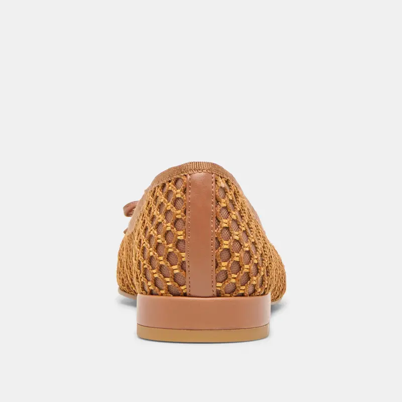 Ulicia Ballet Flats Coral Woven Mesh 7