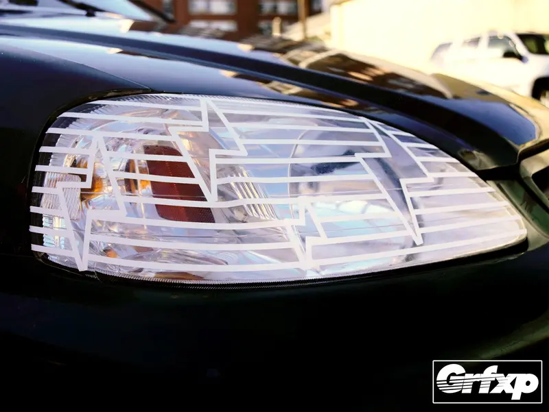Universal Headlight / Taillight Strip Overlay Kit 1