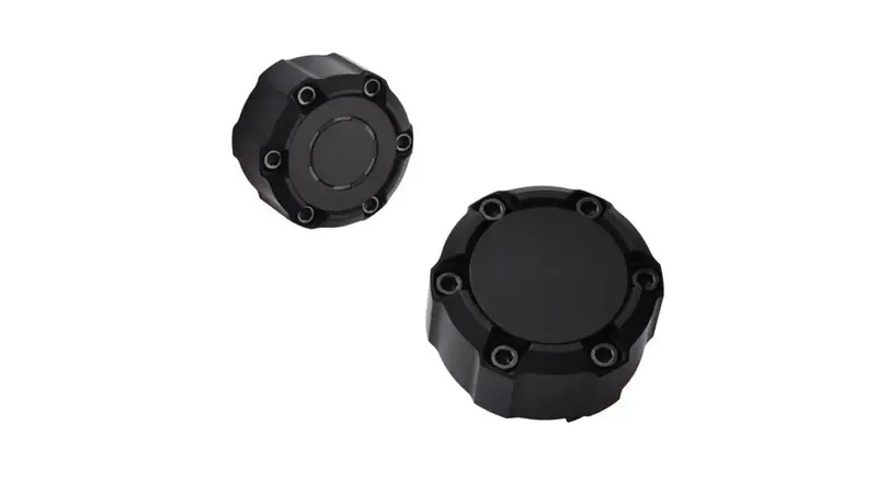 V1 Radio + Drive Mode Knob Set (For 2022+ Tundra) - Black 1