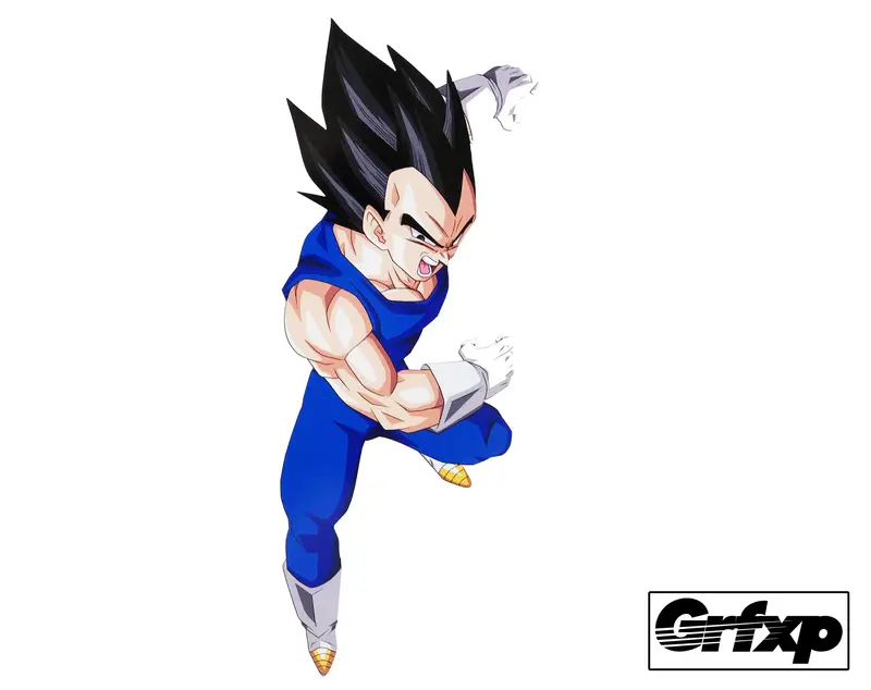 Vegeta Printed Sticker 1