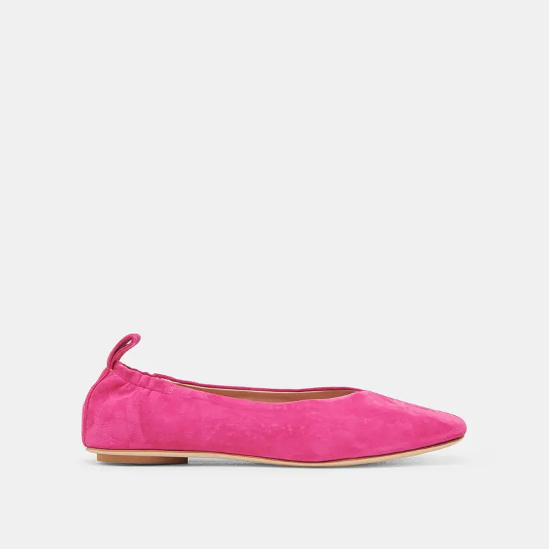 Vinnie Ballet Flats Fuchsia Suede 1